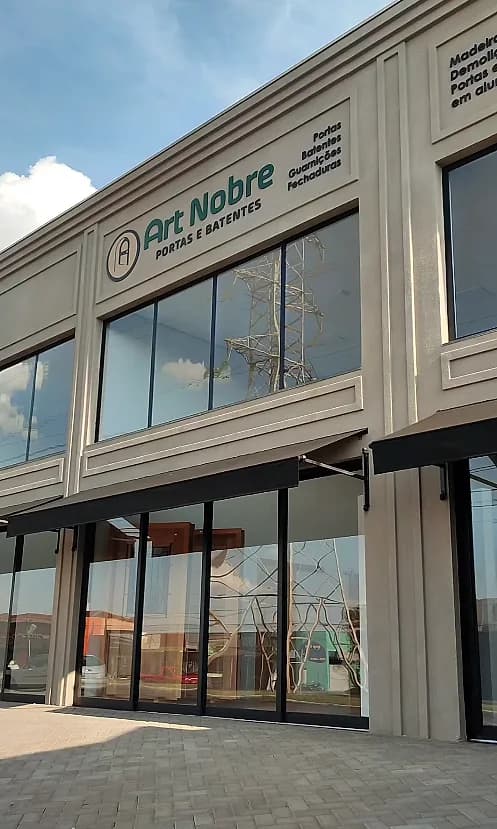 Fachada do showroom da Art Nobre em Mirassol